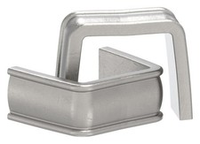 Bund schweißbar 100 Stück 16x4 mm Innenmaß: 25x26 mm Stahl S235JR, roh FeNau