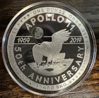 2019 Apollo 11 "Earthbound" 1 oz .999 Fine Silver Round —5,000 Mintage