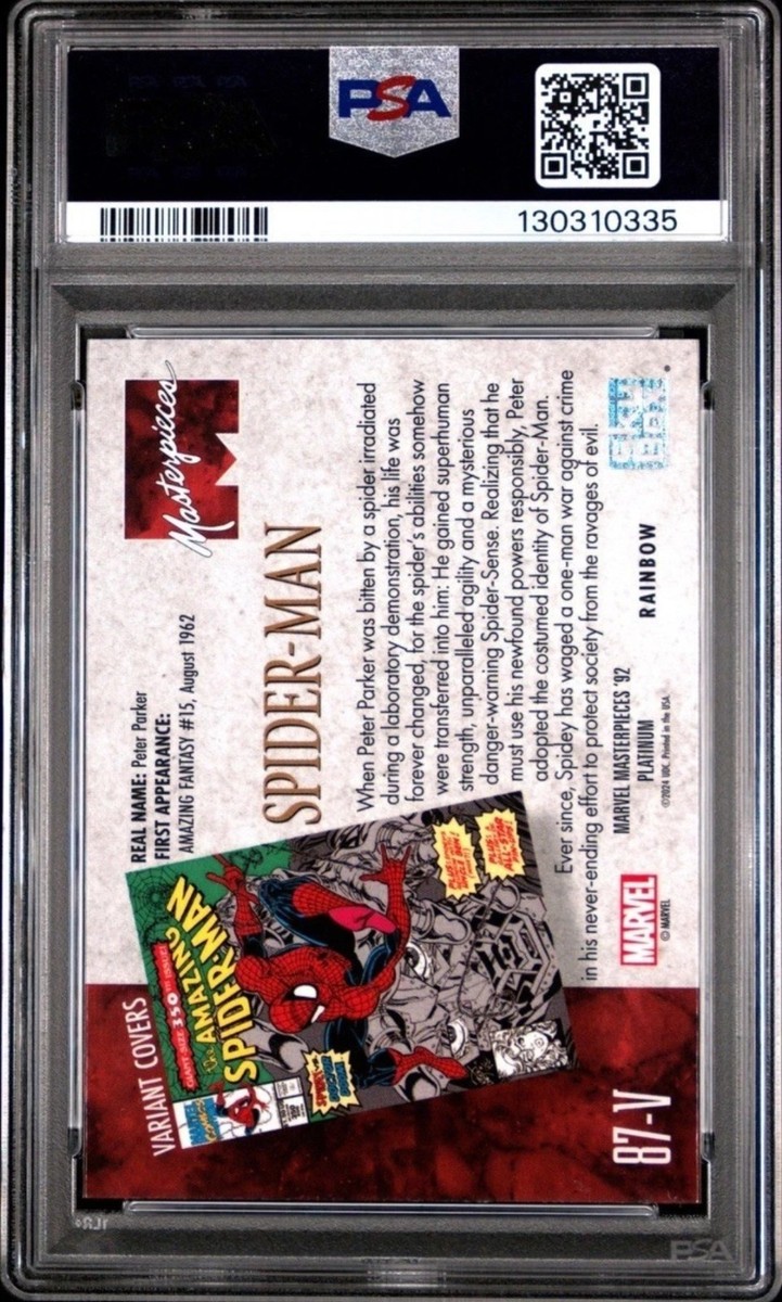 2024 Marvel Masterpieces '92 Rainbow Spider-Man PSA 10 | eBay