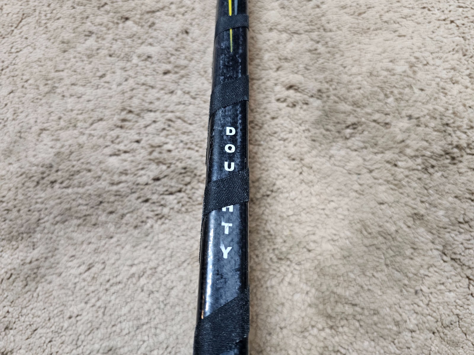 DREW DOUGHTY 11'12 Signed Cup Yr Los Angeles Kings Game Used Hockey Stick NHL