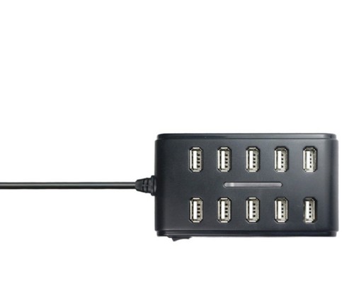 Double-Row 10-Port USB Computer Cable Splitter Hub Separator Adapter - 第 2/10 張圖片