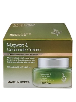Farmstay Mugwort & Ceramide Cream 55ml K-Beauty Moisturizer NEW EXP 06/2028