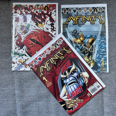 MARVEL COMICS THANOS INFINITY ABYSS 1 3 5 From 2002