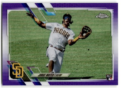 TOOPS CHROME RC KAIO JORGE 5枚限定！ 2021 Topps Chrome Update #USC58 Jorge Mateo Purple Refractor