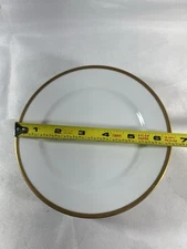 Noritake Patricia 5 Bread Plates Gold Band 6 1/2"