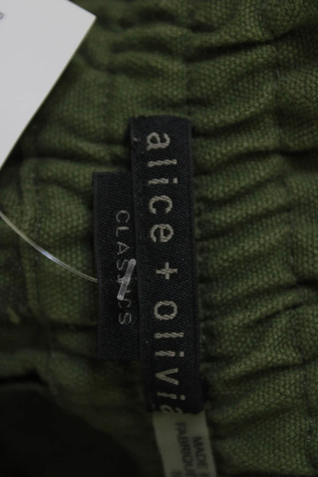 Alice + Olivia Unisex Green Cargo Jogger Pants Size S - Image 4 of 4