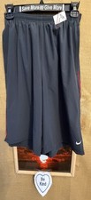 Nike Fit-Dry men s black red-striped athletic short M brief liner drawstring ela