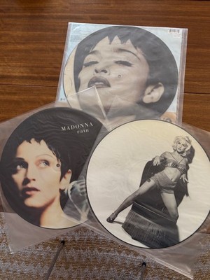 Konvolut 3 Bildscheiben Madonna - Deeper and Deeper / Justify my Love / Rain