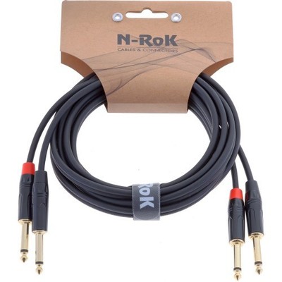N-RoK Premium Kabel 6,3mm mono /Klinke 6,3mm mono 3m | Neu