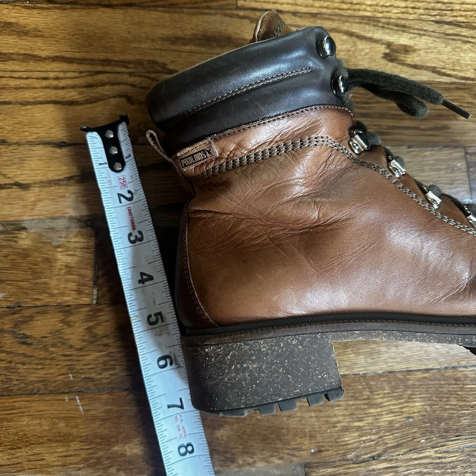 Women Pikolinos Aspe Lace Up Leather Ankle Boots Casual Hikers US 8.5 EU 39 - Image 4 of 4