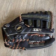 SSK DPG-770 Baseball Glove Dimple II Process Very Good RHT Steerhide Pro Black