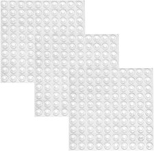 300 Pieces Clear Rubber Feet Adhesive Door Bumpers Pads Sound Dampening Cabinet