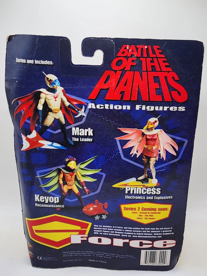 Figura Marca Desenmascarada Batalla de los Planetas G Force Diamond Select 2002 Foto 4 de 4