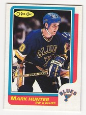 1986-87 O-Pee-Chee Mark Hunter #57 Blues