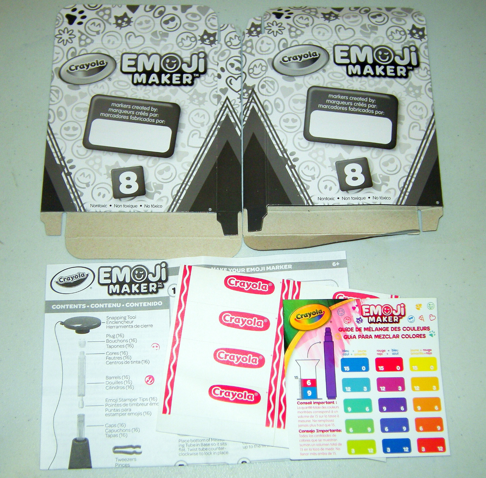 CRAYOLA EMOJI MAKER CREATE CUSTOM COLOR STAMPERS! 2016 AGES 6+ OPEN BOX
