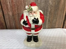 Fritz & Floyd 5.5" santa w/open bag planter vase ...x