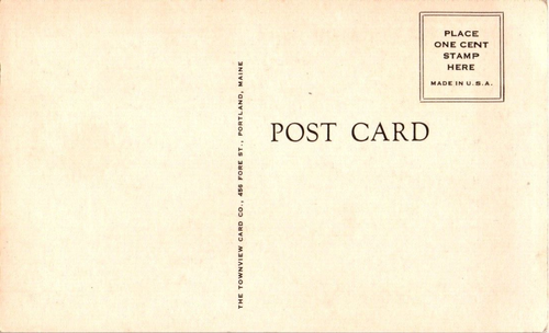 Unposted Post Card Memorial Hall Townsend Massachusetts - Picture 2 of 2
