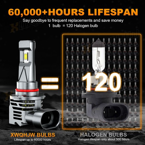 For 2007-2008 Infiniti G35 HID/LED Headlight High/Low Beam + Fog Light Bulbs Kit - Foto 6 di 12