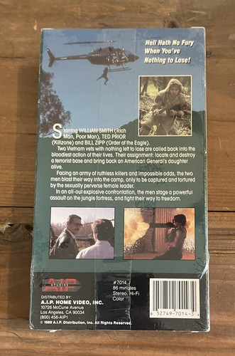 Jungle Assault VHS Tape William Zipp Cult Film Rare Brand New And Sealed - Picture 2 of 4