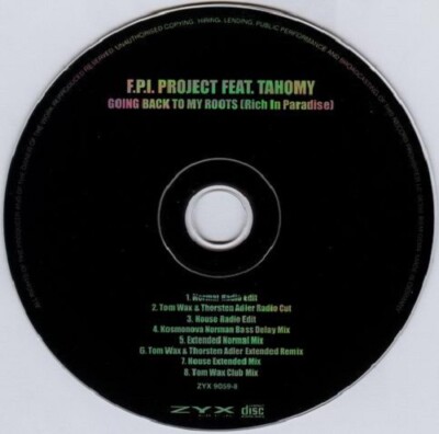 FPI Project Feat. Tahomy ‎– Rich In Paradise ZTX 9059-8 NEW SEALED