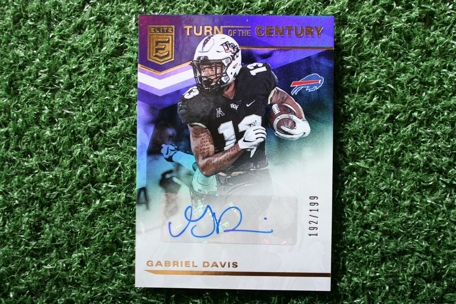 Gabriel Davis 2020 Donruss Elite Turn of the Century #TC-GD Rookie Auto /199