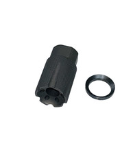 Steel Compact Low Concussion Muzzle Brake Compensator 5/8X24 TPI For .308 7.62