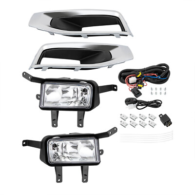 For GMC Yukon/ Yukon XL 2015-2018 Bumper Fog Lights Driving Lamps w/ Wire Switch