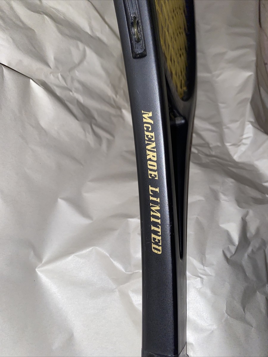 DUNLOP McENROE AUTOGRAPH ALUMINUM TENNIS RACQUET (4 3/8) LONG TERM STORAGE