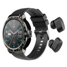 Men Bluetooth Smart Watch Music Sports Smartwatch with Dual Earbuds