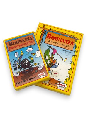 Amigo Bohnanza - Ich glaub es hackt - Kartenspiel 1997 + Erweiterungs-Set