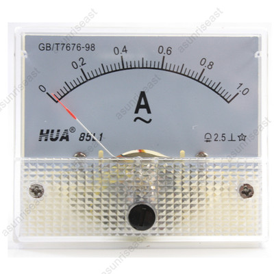 1 × AC1A Analog Panel APM Current Meter Ammeter Gauge 85L1 AC0-1A 