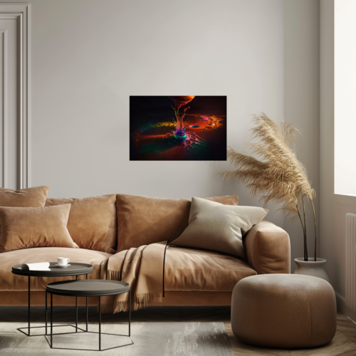 Unframed Abstract Wall Art, poster, print. Unframed Canvas, picture, home decor. - Picture 4 of 8