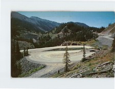 Postcard Switchbacks on Million Dollar Highway over Red Mountain Pass Colorado