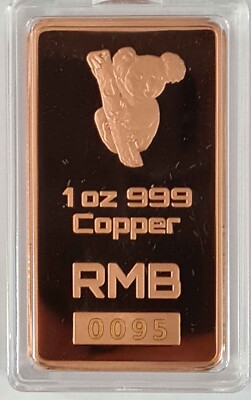 1 OZ 999 Fine Australian Pure Copper 