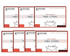 Pre-Cut Disposable Clear Heavy Weight Table Cover to save valuable Table Cover