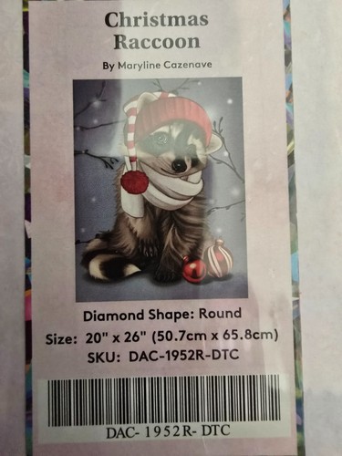 Diamond Painting Kit: Christmas Raccoon By Maryline Cozenove Diamond Art Club