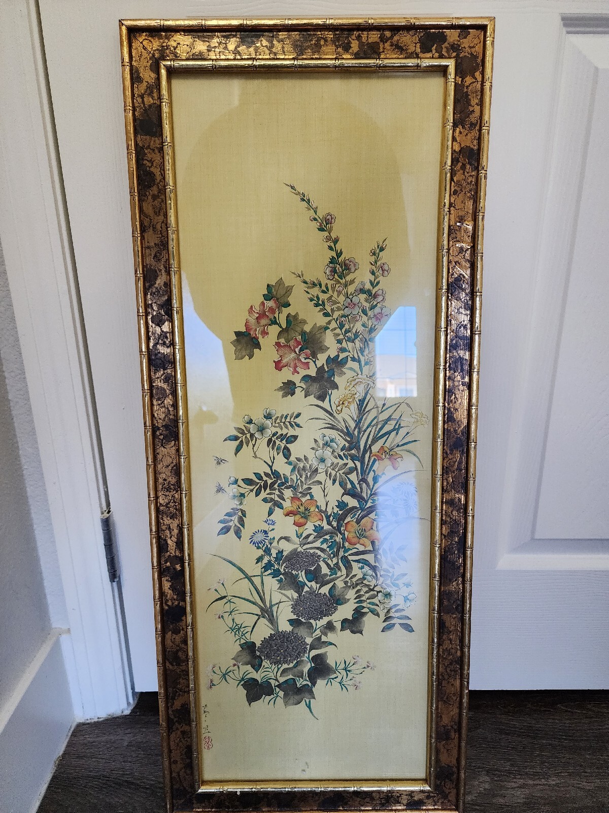 Vintage Turner Wall Art Accessory 1960s MCM Mid Century Floral Oriental