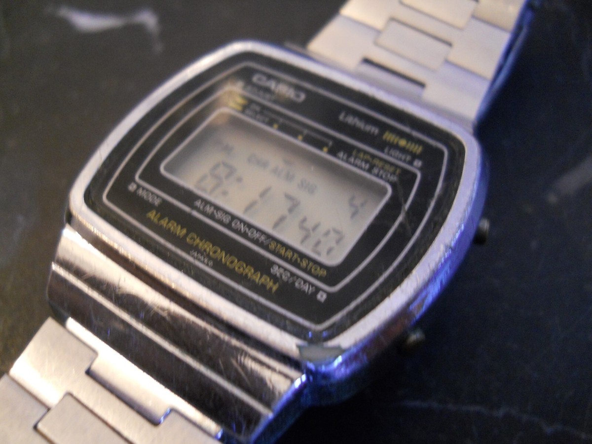 Vintage Watch CASIO Lithium Alarm Chronograph (108)A855 | eBay