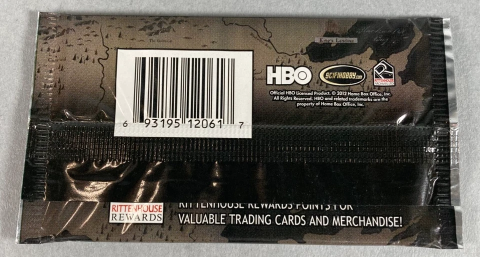 Game of Thrones Season 1 Trading Card Loose Booster Pack; Rittenhouse 2012 - Image 3 of 3