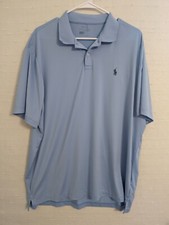 Polo Ralph Lauren Polo Shirt Mens XL performance golf shirt short sleeves blue