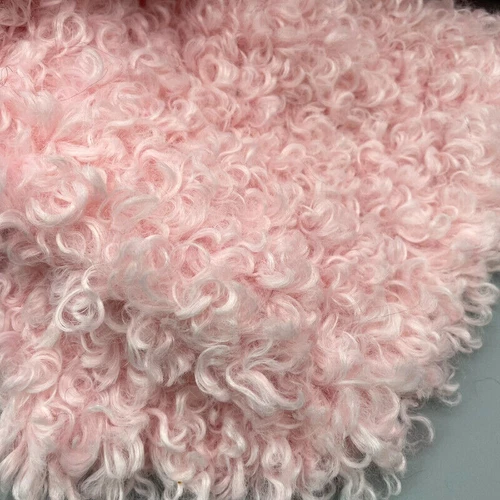 Curly Plush Faux Sherpa Fleece Fabric Furry DIY Toy Doll Material 40 45CM - Picture 14 of 28