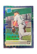 Sheldon Neuse 2020 Panini Donruss Optic FOTL RC Pandora Blue /99 Athletics