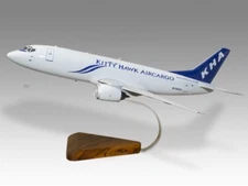 Boeing 737-300 Kitty Hawk Air Cargo Desk Wood Airplane Model Large Scale 1/72