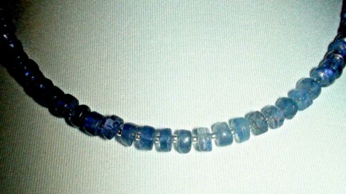 COLLAR CIERRE DE PLATA ESTERLINA 925 102,75 CT 100 % IOLITA NATURAL. - Imagen 8 de 8