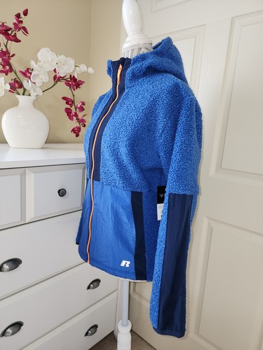 Russell Blue Faux Sherpa Jacket & Joggers 2-Pc Athletic Set Big Kids Sz. XL - Picture 7 of 23