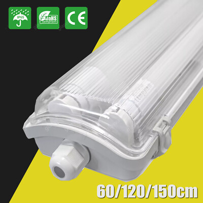 LED Feuchtraumleuchte Deckenleuchte Wannenleuchte Feuchtraumlampe 60/120/150cm&