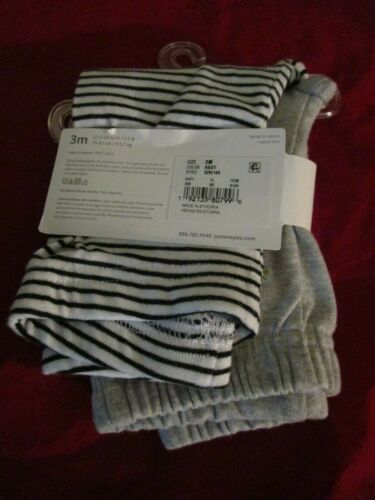 2 Paar Hosen Carters Just One You 3 Monate grau gestreift - Bild 3 von 3