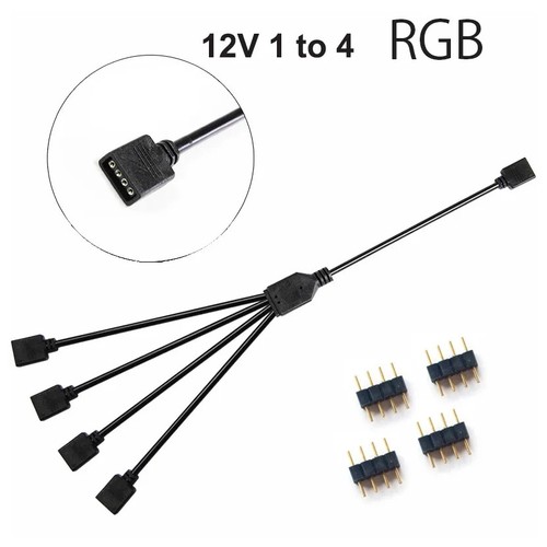 JakeSpecial – Sync Motherboard RGB Extension Cable 4/3/2/1 Pin - Afbeelding 17 van 23