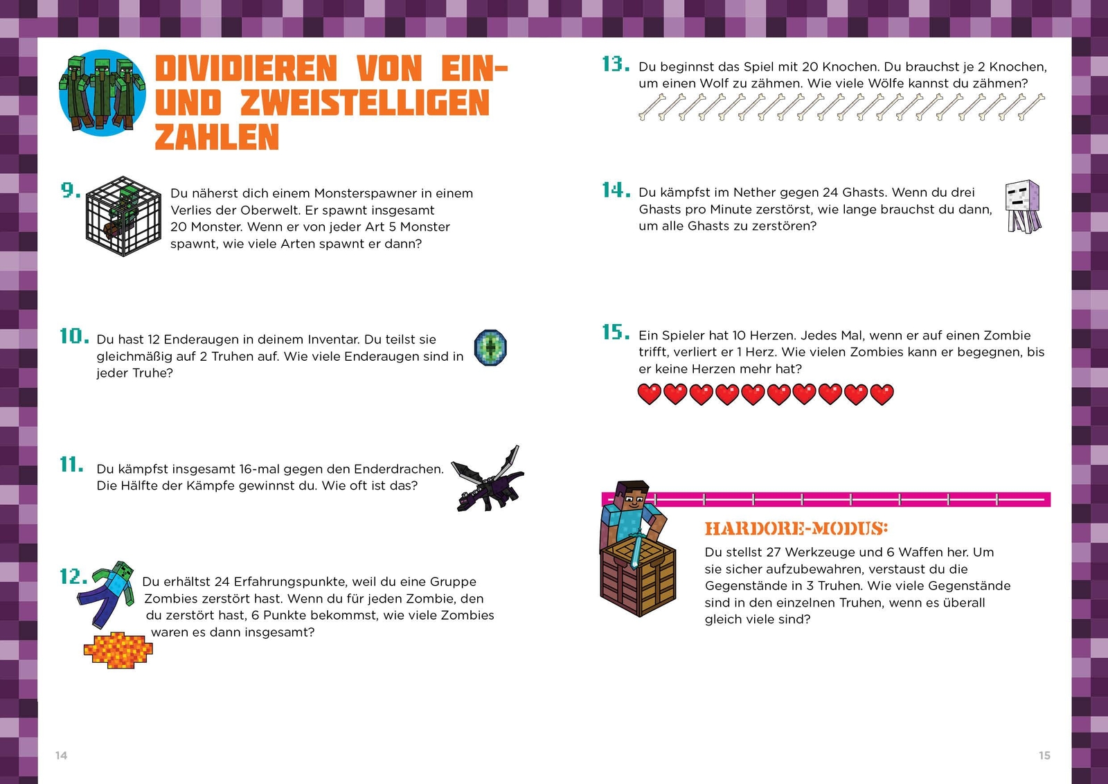 Thumbnail - Mathe Für Minecrafter - Textaufgaben 3. Und 4. Klasse, Amanda Brack