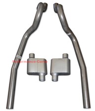 86-04 Ford Mustang Gt 4.6 5.0 Performance Exhaust System W One Chamber Mufflers